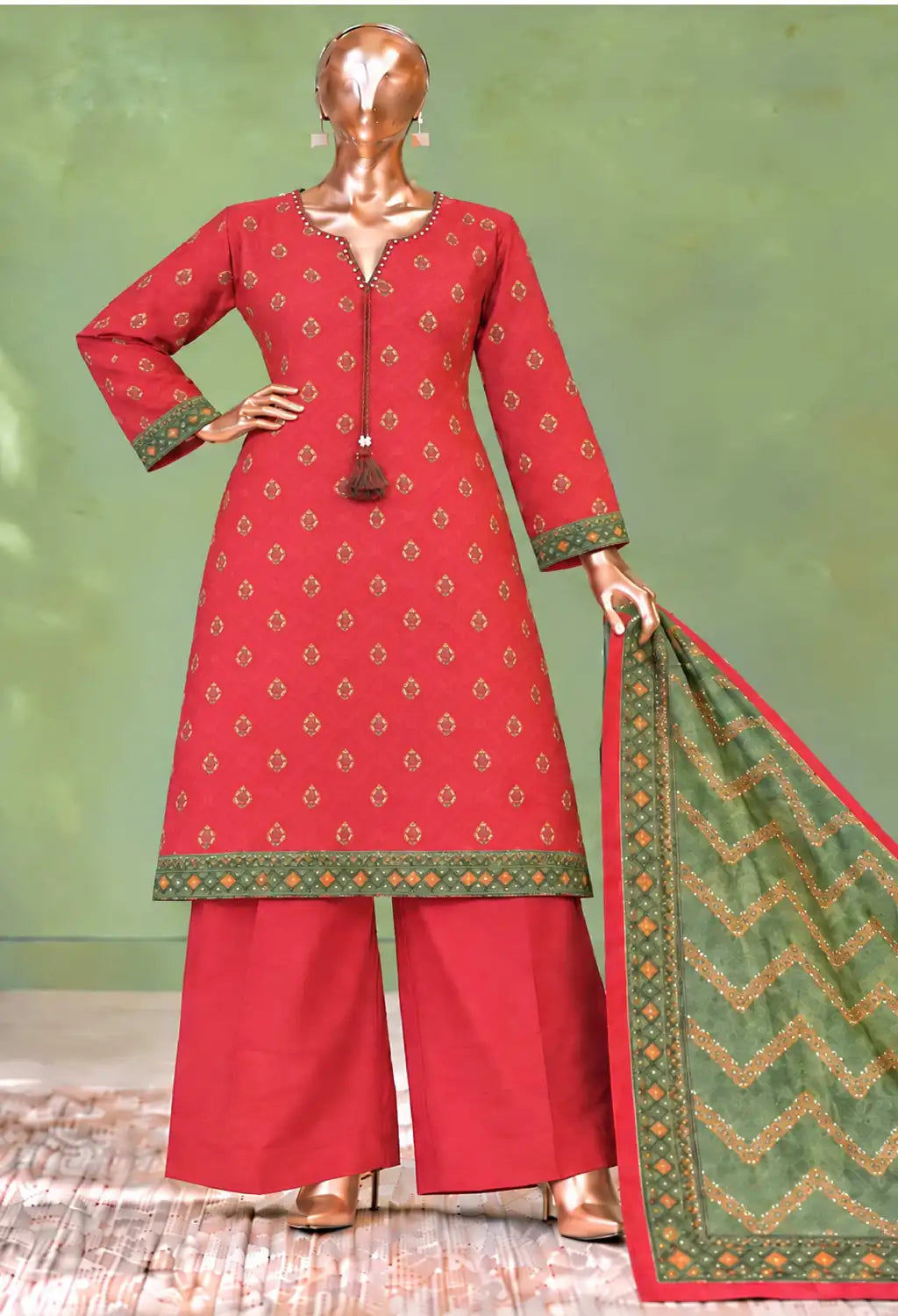 BIN SAEED 3PC PRINTED KHADDAR FIZA COLLECTION