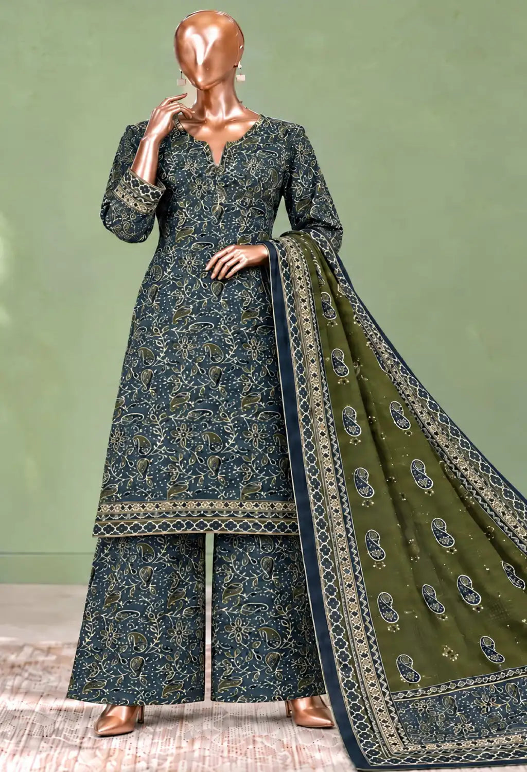 BIN SAEED 3PC PRINTED KHADDAR FIZA COLLECTION