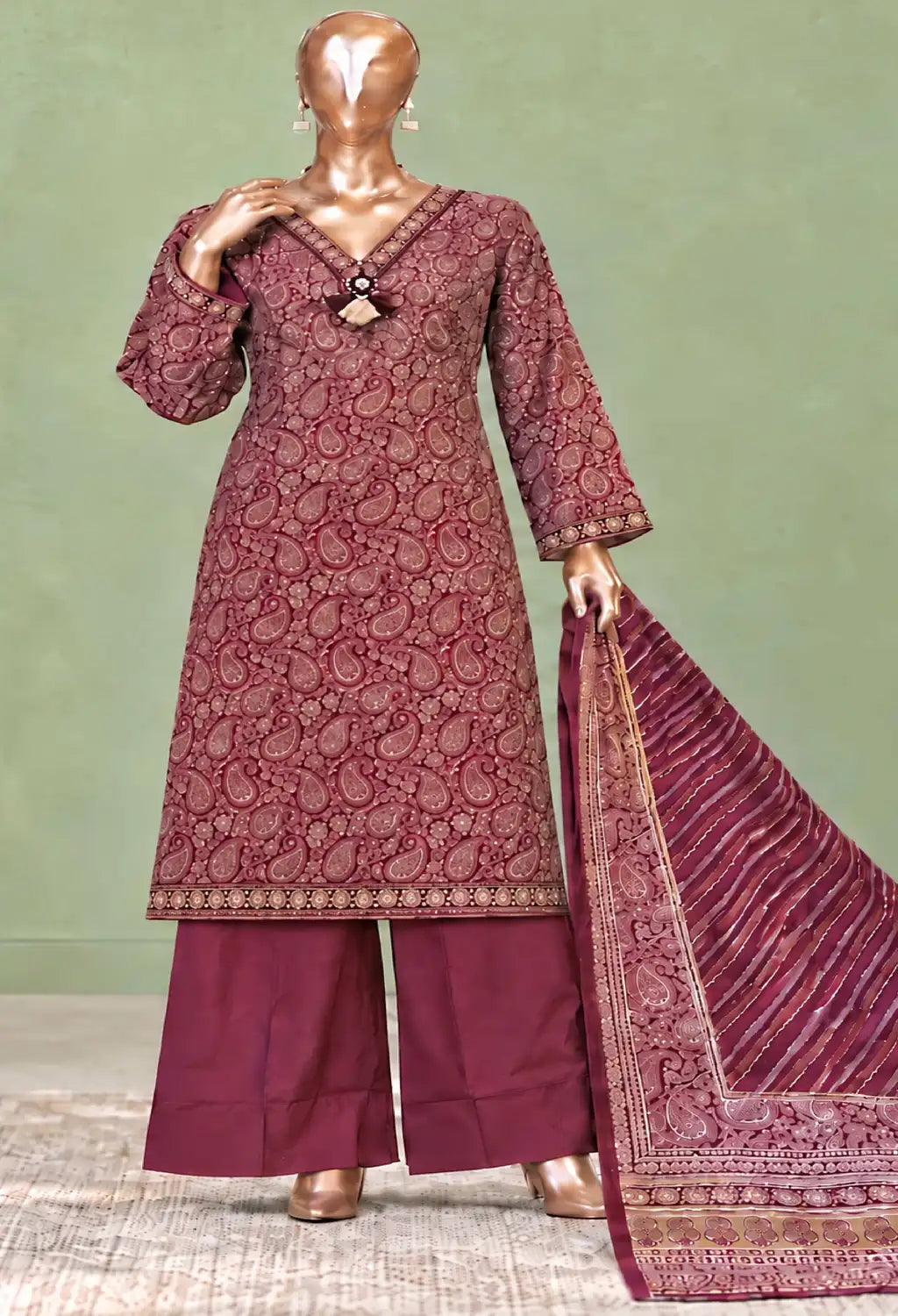 BIN SAEED 3PC PRINTED KHADDAR FIZA COLLECTION