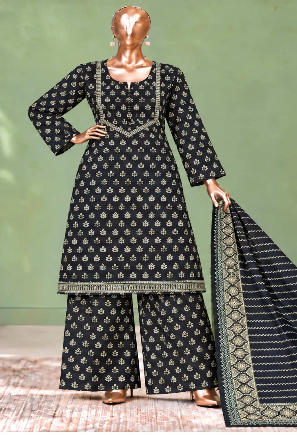 BIN SAEED 3PC PRINTED KHADDAR FIZA COLLECTION