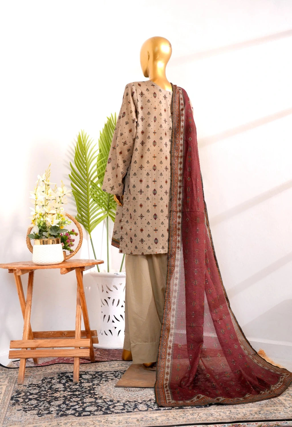 Bin Saeed Three Piece Farshi Exclusive