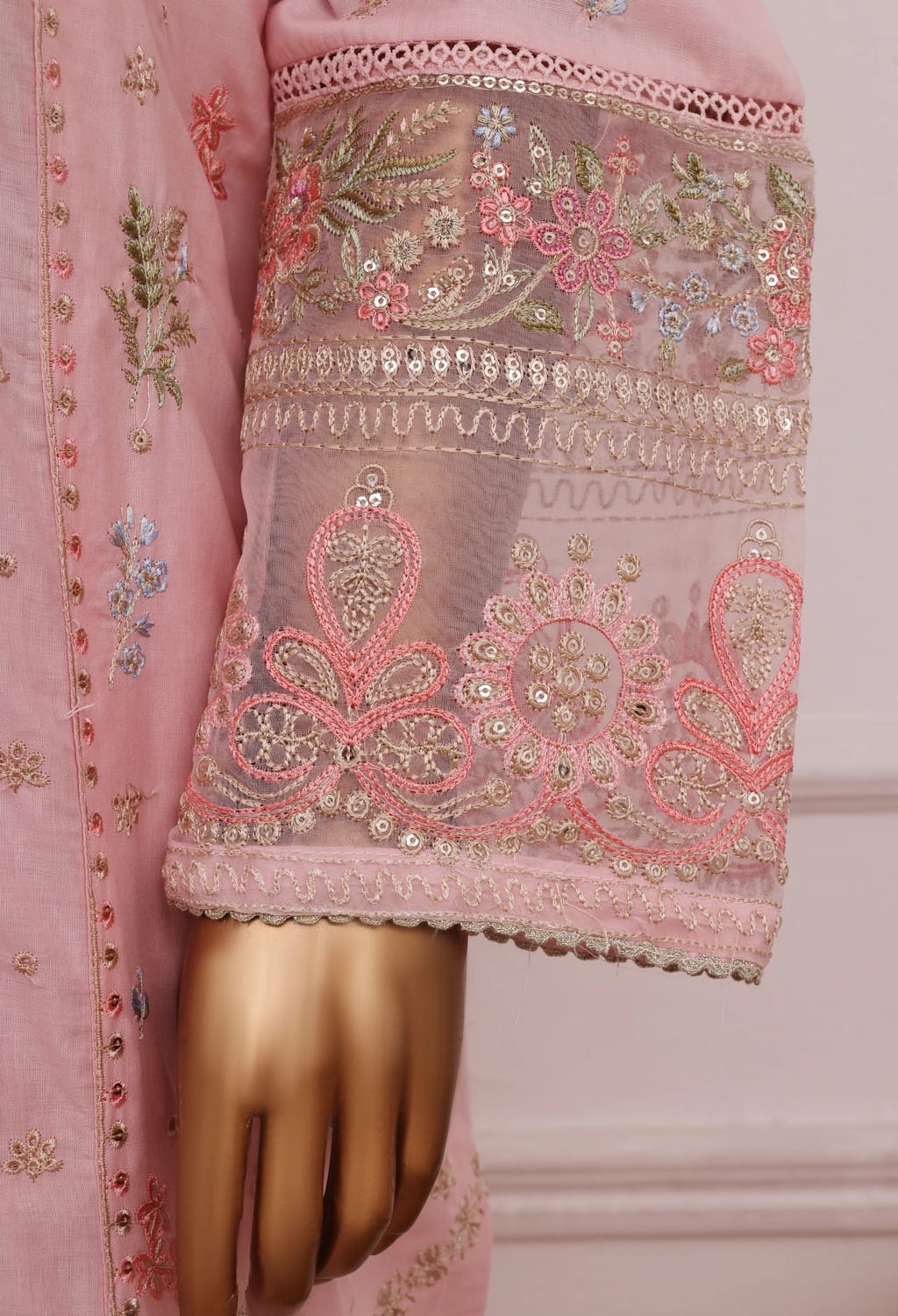 Binsaeed Lawn Embroided 3pc (D2521)