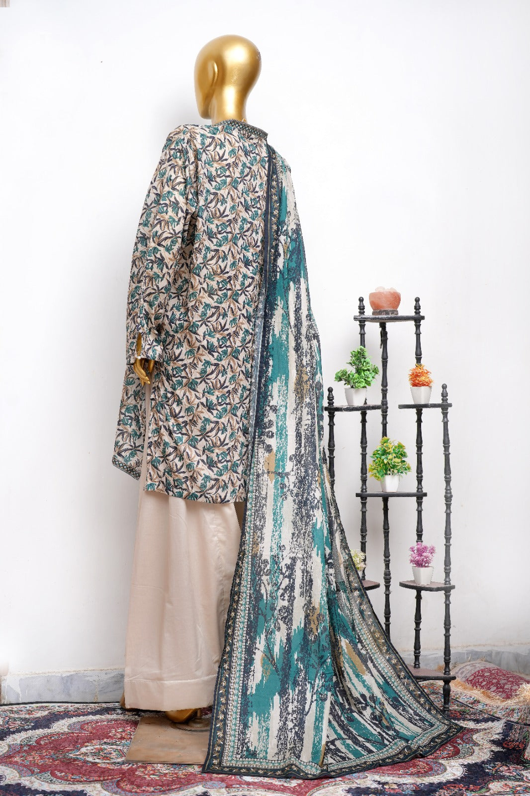 Bin Saeed Three Piece Farshi Exclusive lsm 0475