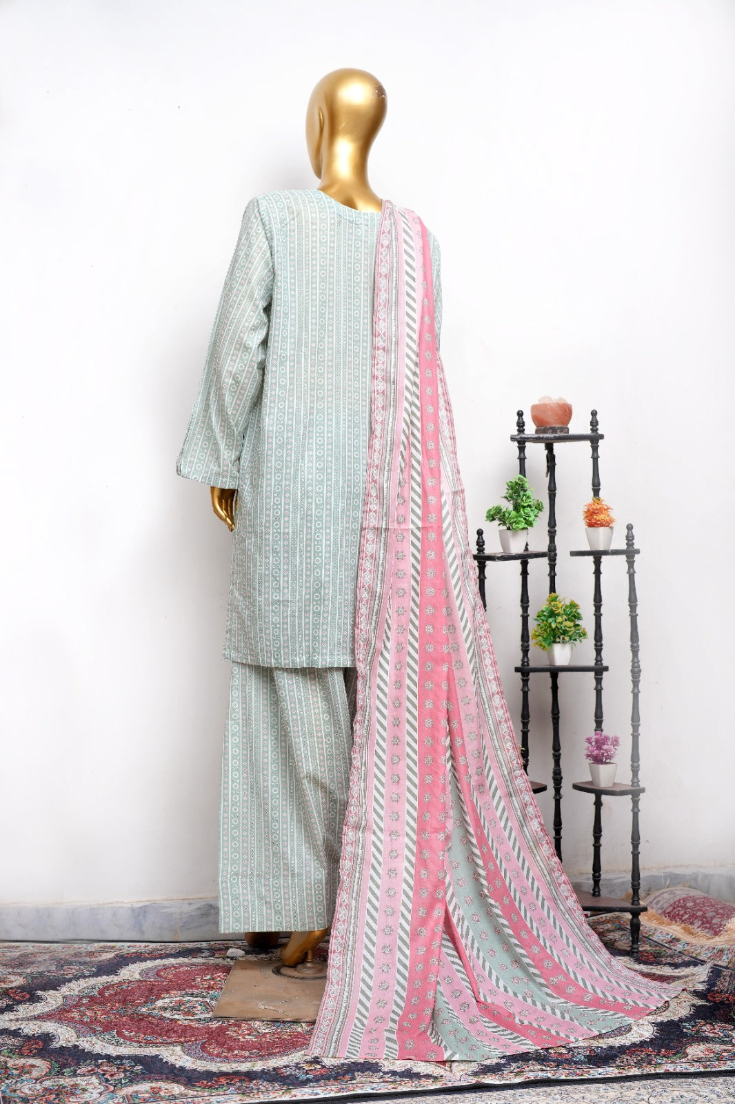 Bin Saeed Three Piece Farshi Exclusive lsm 0627