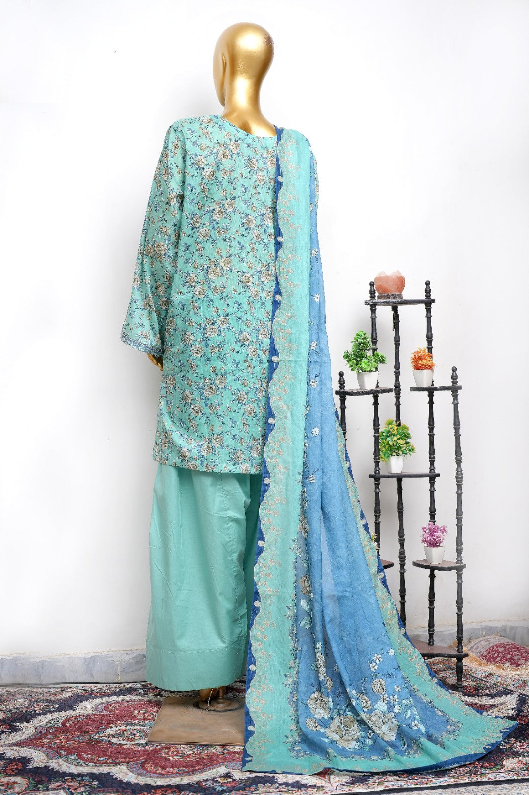 Bin Saeed Three Piece Farshi Exclusive lsm 0489