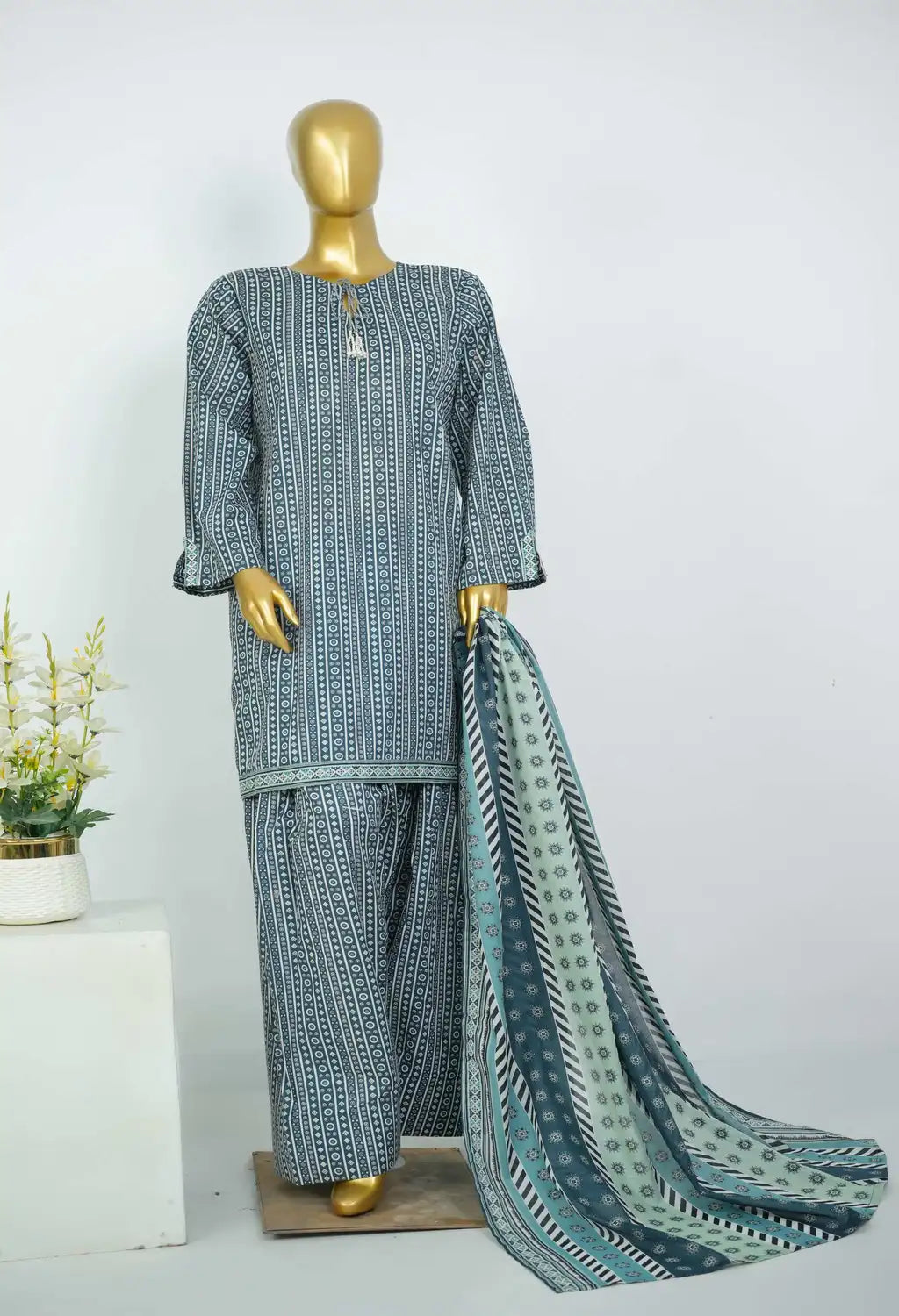 BIN SAEED EXCLUSIVE FARSHI SHALWAR 3PC COLLECTION