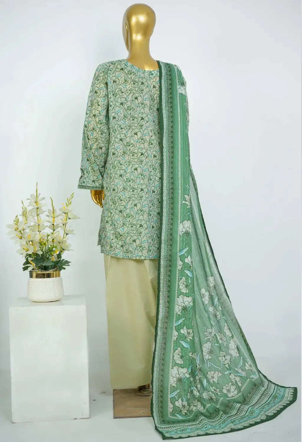 BIN SAEED EXCLUSIVE FARSHI SHALWAR 3PC COLLECTION