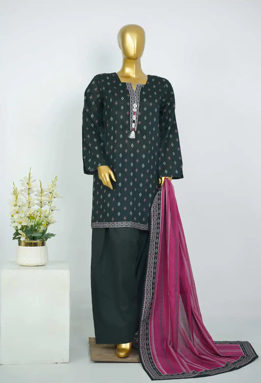 BIN SAEED EXCLUSIVE FARSHI SHALWAR 3PC COLLECTION