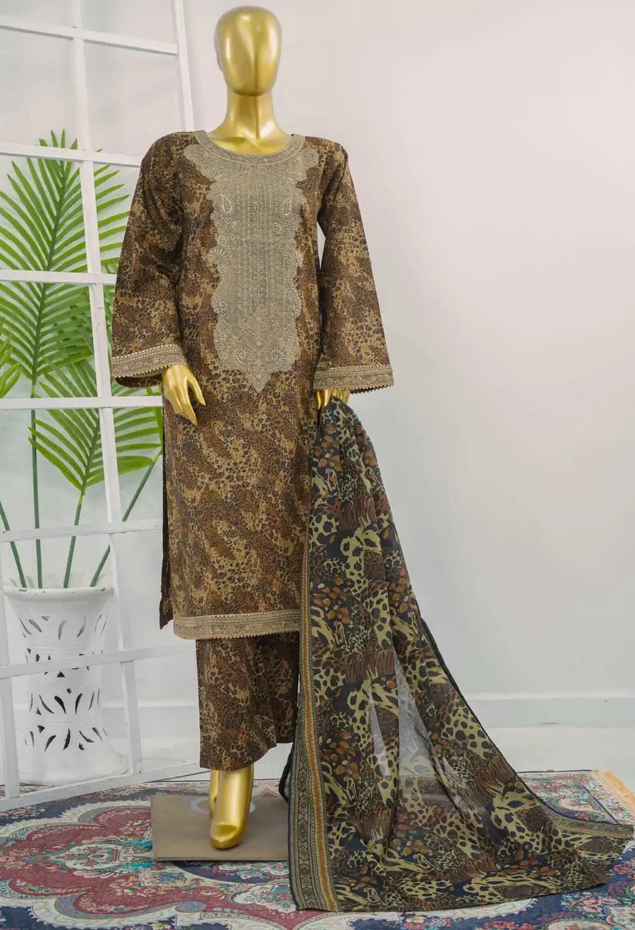 BIN SAEED EXCLUSIVE EMBROIDERED 3PC COLLECTION 07