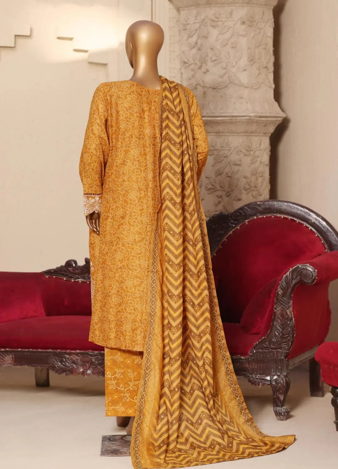 BIN SAEED EXCLUSIVE EMBROIDERED 3PC COLLECTION VOLUME 5 D01