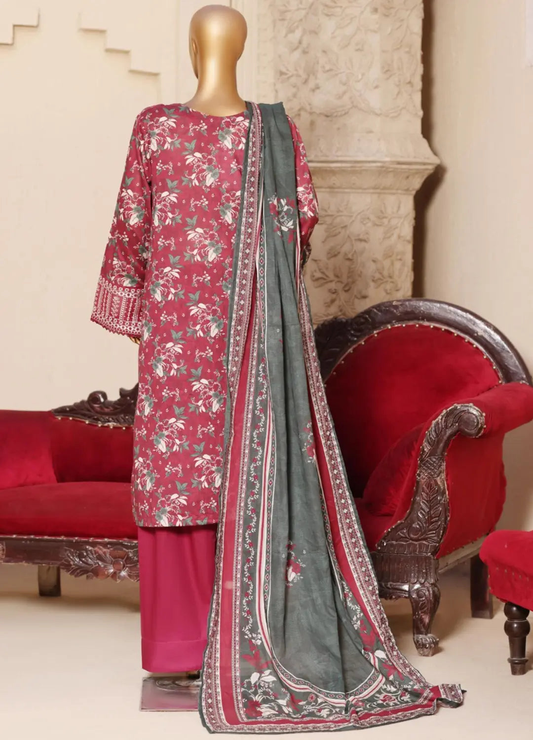 BIN SAEED EXCLUSIVE EMBROIDERED 3PC COLLECTION VOLUME 5 D02