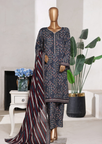 WC 2524 Cotton Printed Suit